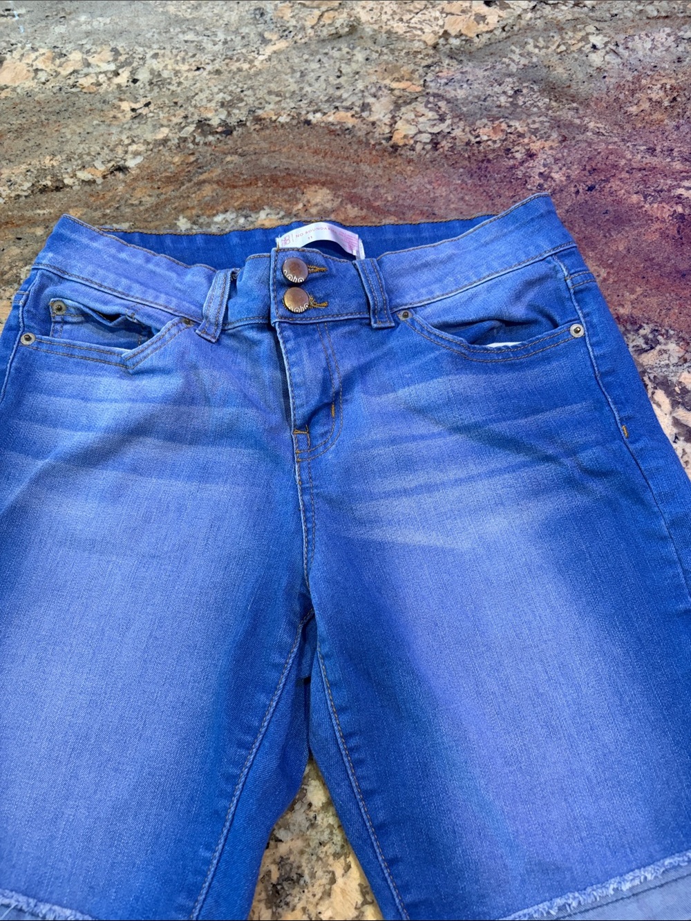 No Boundaries Blue - Double Button shorts